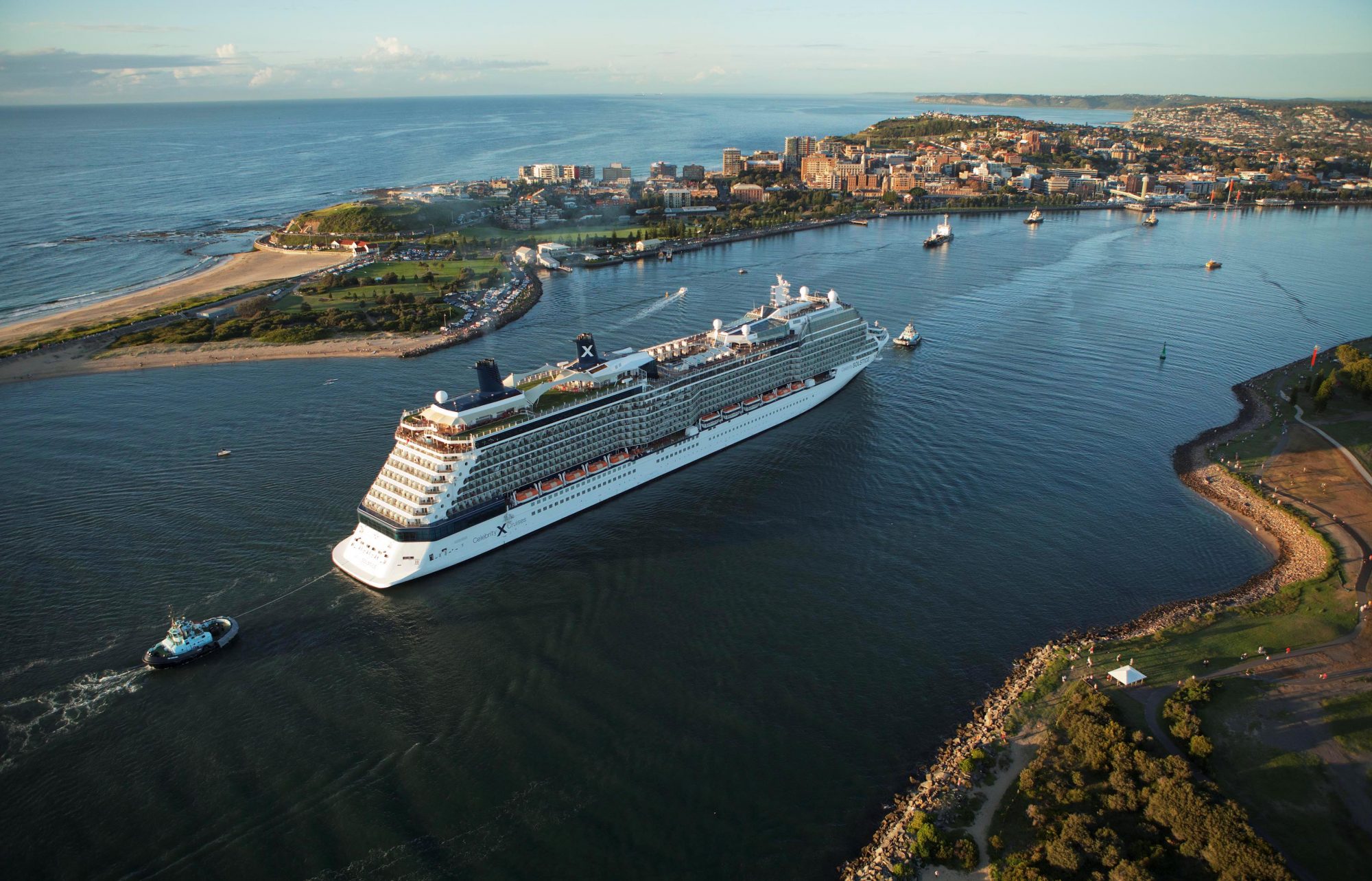 cruise ship newcastle harbour